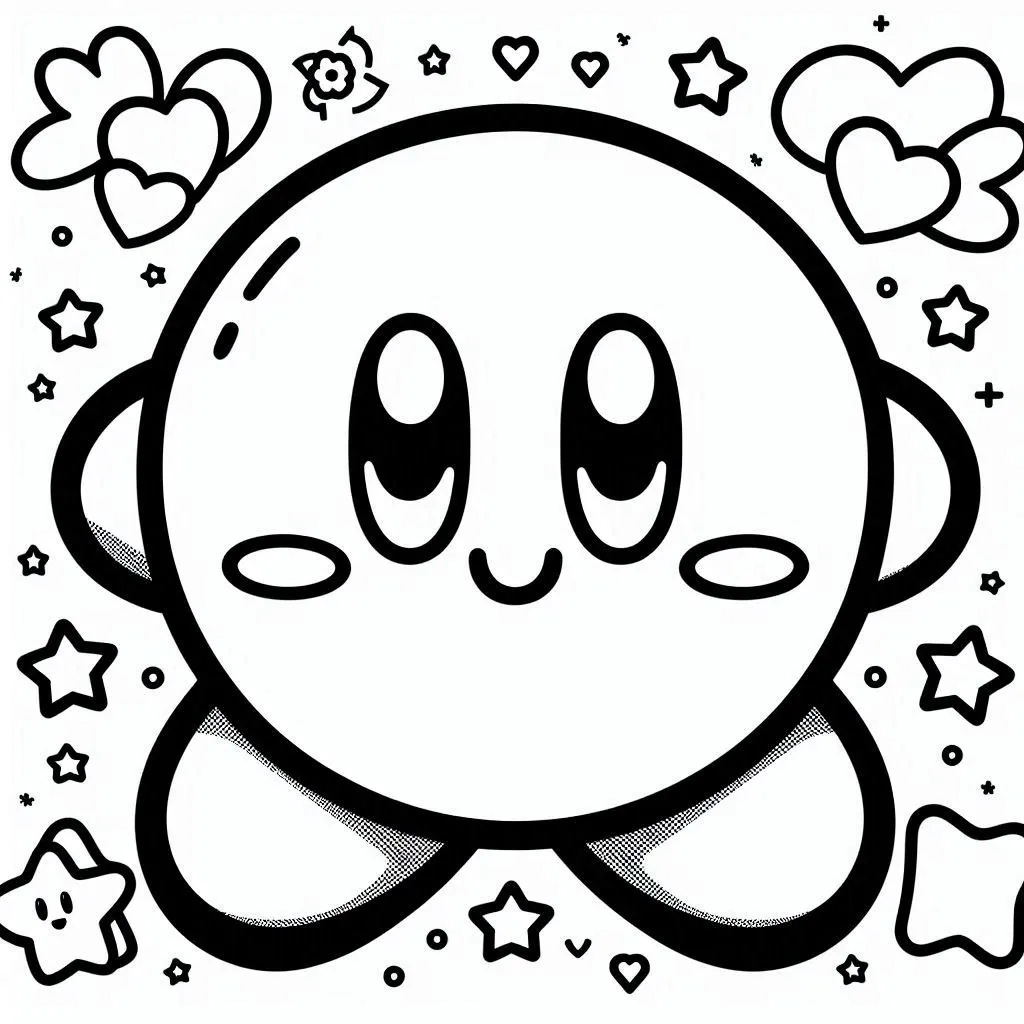 Dibujos para colorear e imprimir Kirby