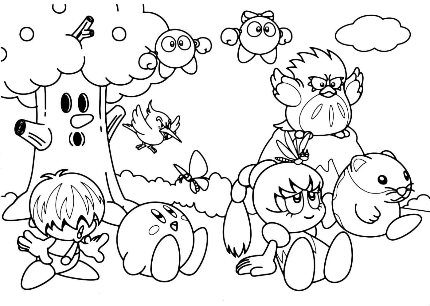 Dibujos para colorear e imprimir Kirby