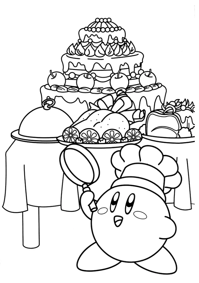 Dibujos para colorear e imprimir Kirby