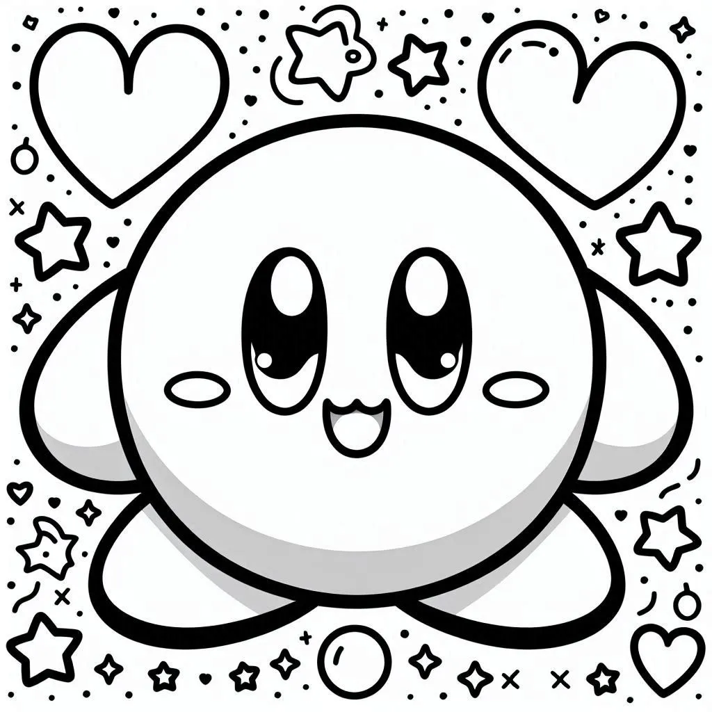 Dibujos para colorear e imprimir Kirby