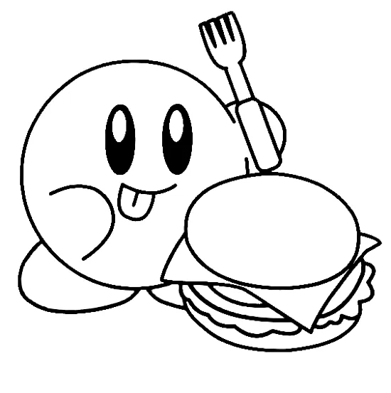 Dibujos para colorear e imprimir Kirby