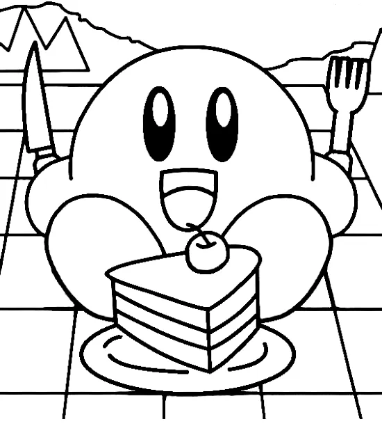 Dibujos para colorear e imprimir Kirby