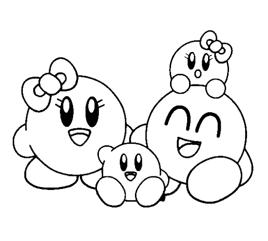 Dibujos para colorear e imprimir Kirby