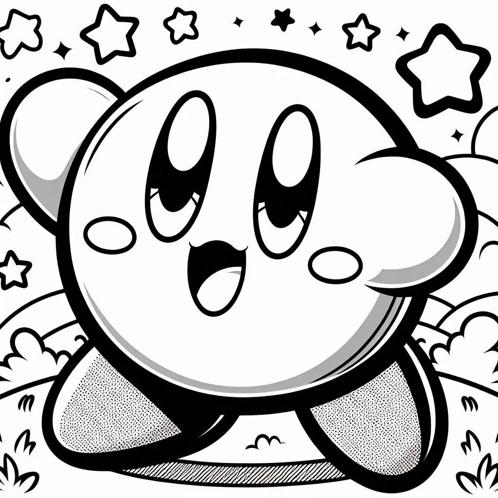 Dibujos para colorear e imprimir Kirby