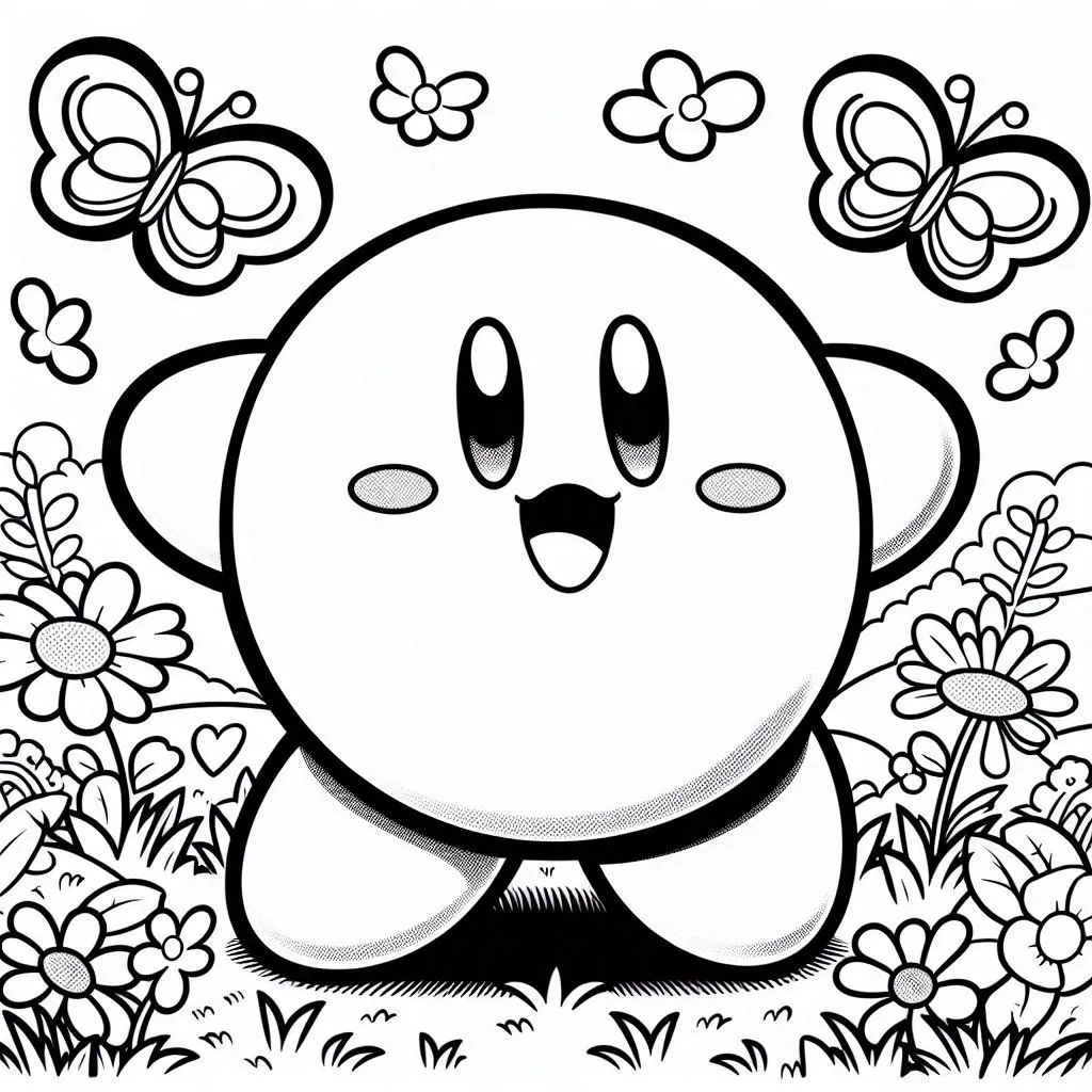 Dibujos para colorear e imprimir Kirby