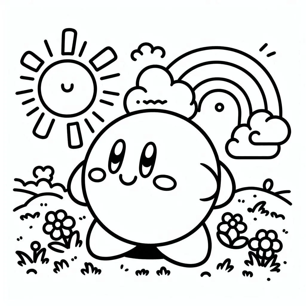 Dibujos para colorear e imprimir Kirby