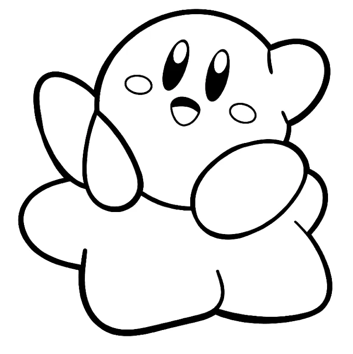 Dibujos para colorear e imprimir Kirby