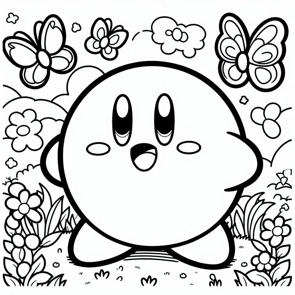 Dibujos para colorear e imprimir Kirby