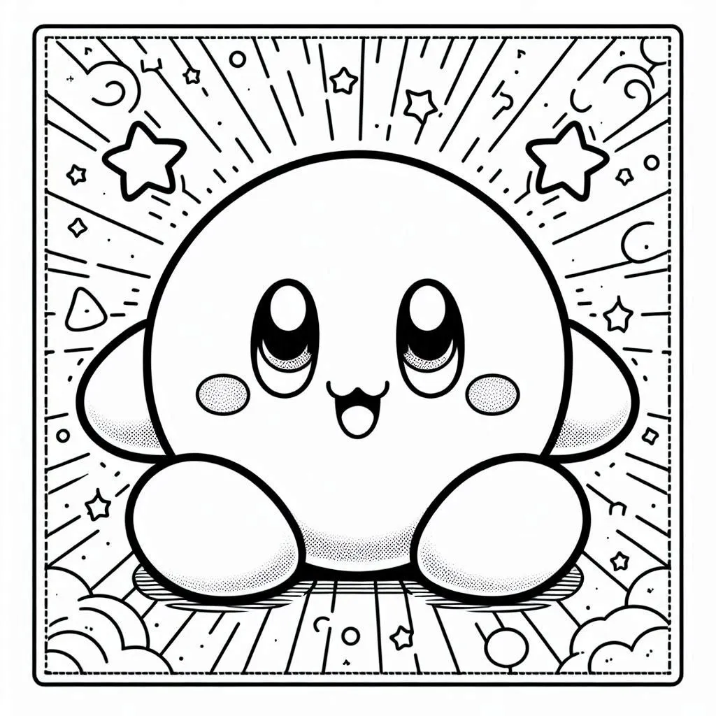 Dibujos para colorear e imprimir Kirby