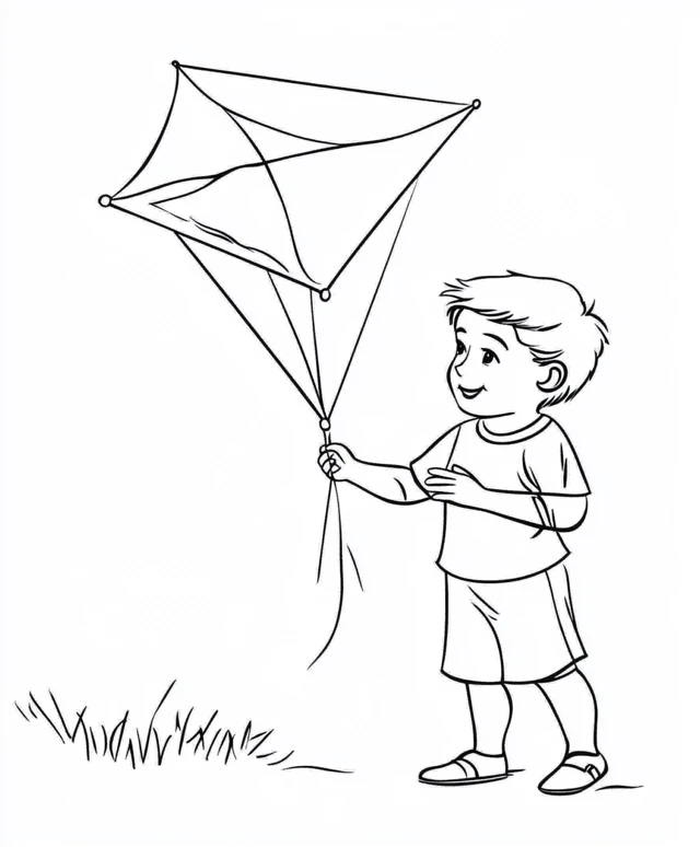 Dibujos para colorear e imprimir Kites