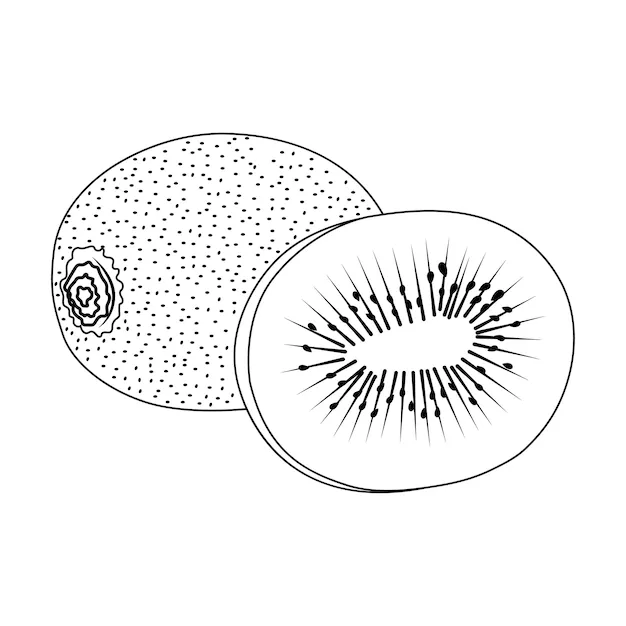 Dibujos para colorear e imprimir Kiwi