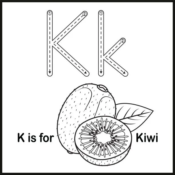 Dibujos para colorear e imprimir Kiwi