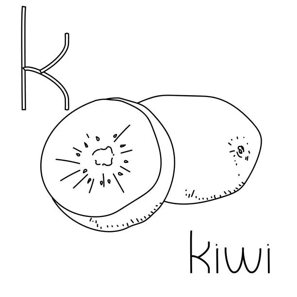 Dibujos para colorear e imprimir Kiwi