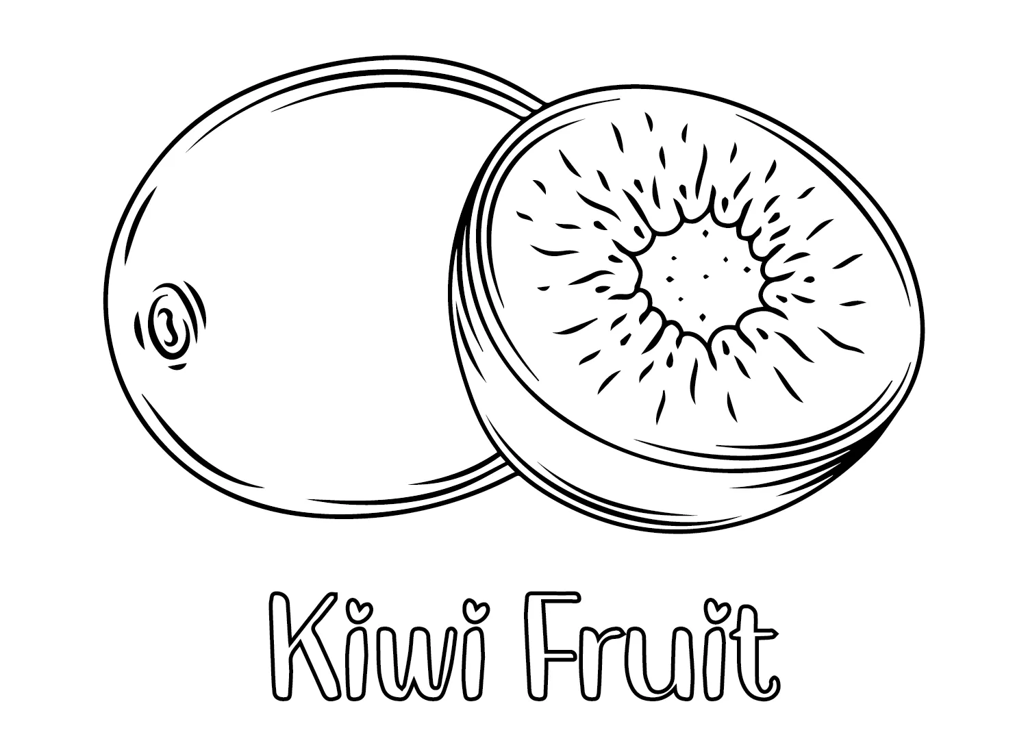 Dibujos para colorear e imprimir Kiwi