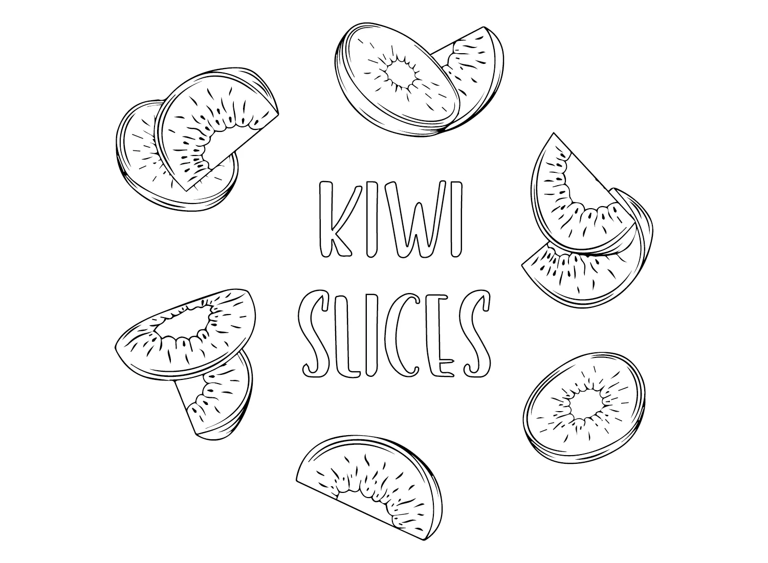 Dibujos para colorear e imprimir Kiwi