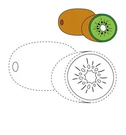 Dibujos para colorear e imprimir Kiwi