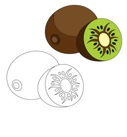 Dibujos para colorear e imprimir Kiwi