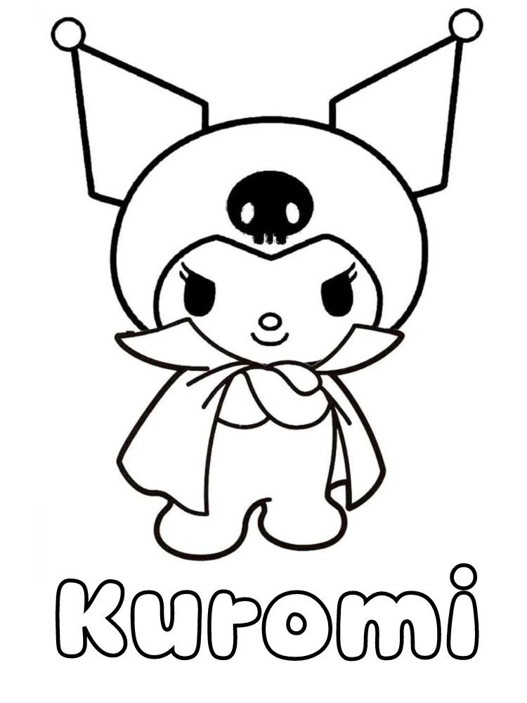 Dibujos para colorear e imprimir Kuromi