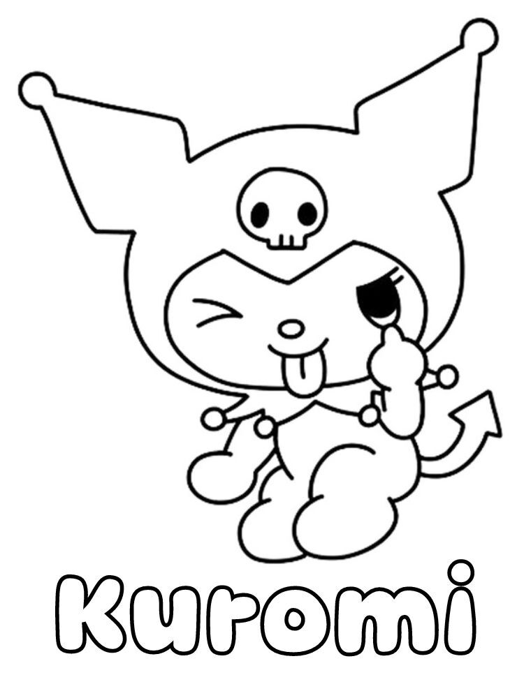 Dibujos para colorear e imprimir Kuromi