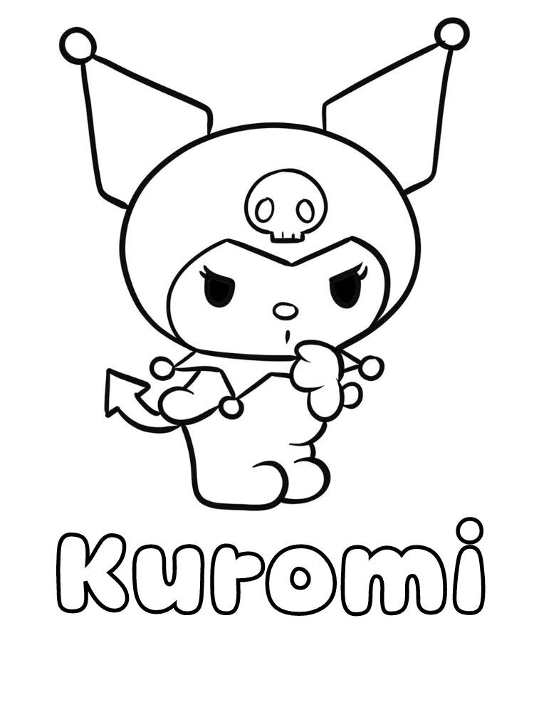 Dibujos para colorear e imprimir Kuromi