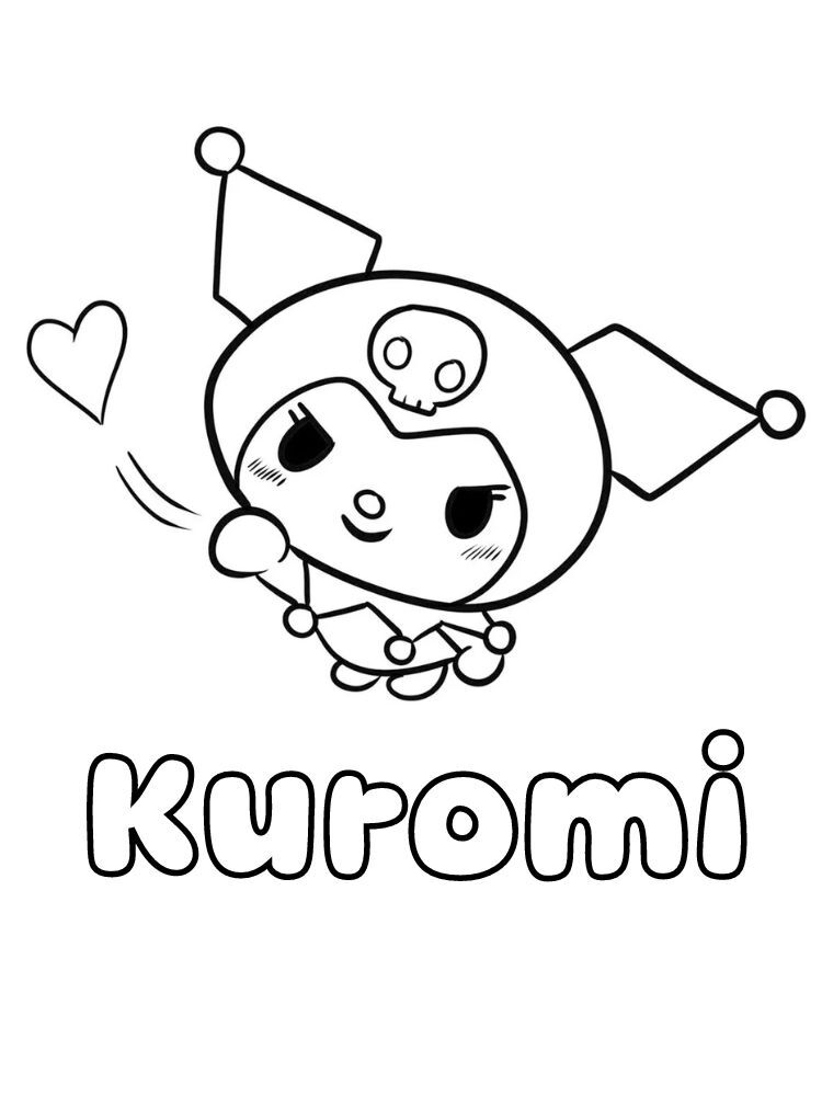 Dibujos para colorear e imprimir Kuromi