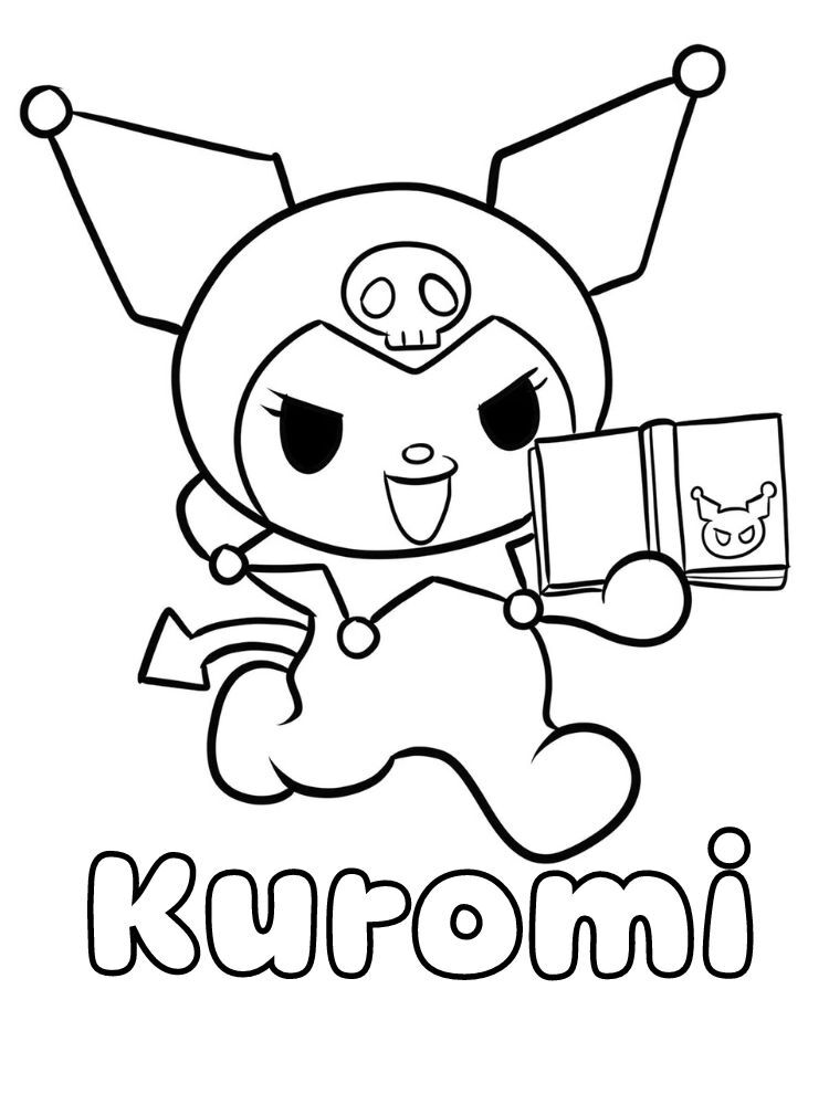 Dibujos para colorear e imprimir Kuromi