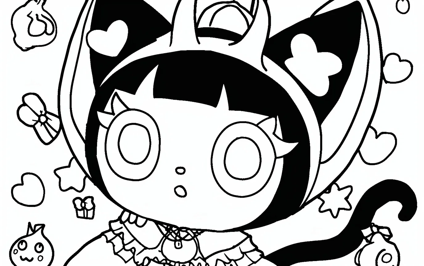 Dibujos para colorear e imprimir Kuromi