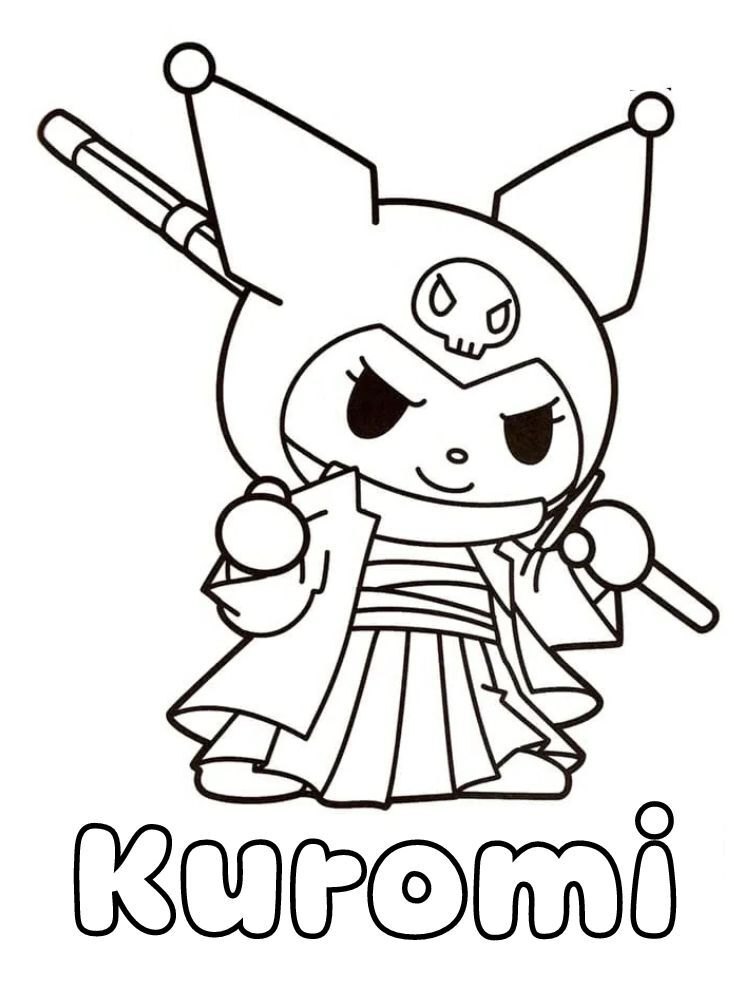 Dibujos para colorear e imprimir Kuromi