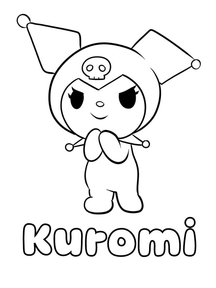 Dibujos para colorear e imprimir Kuromi