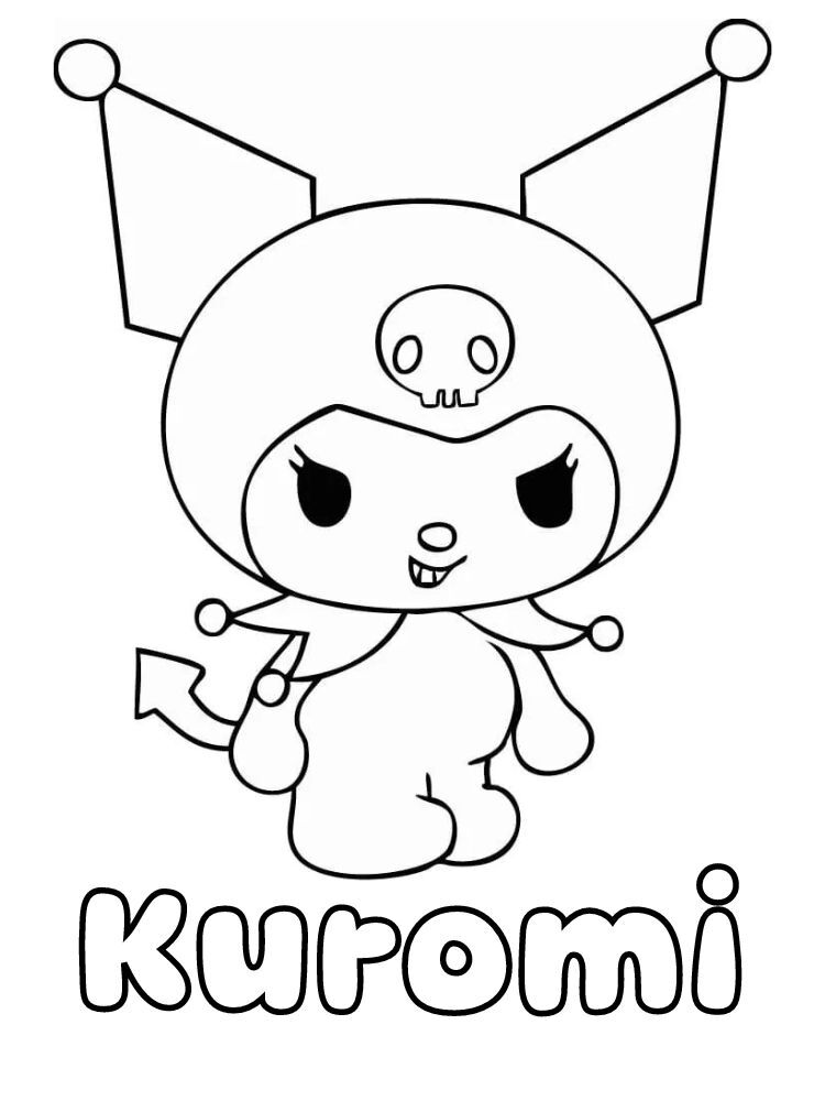 Dibujos para colorear e imprimir Kuromi