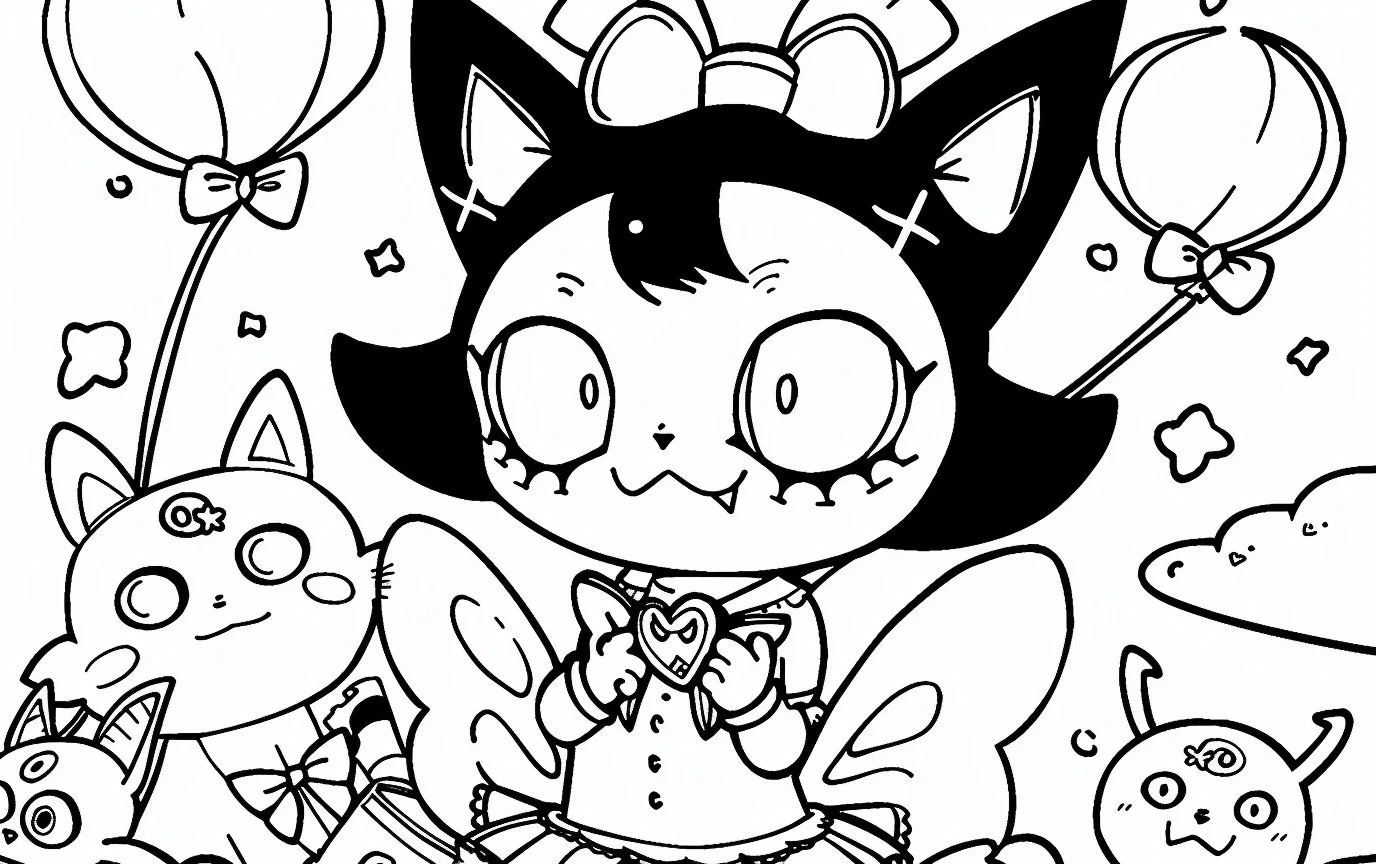 Dibujos para colorear e imprimir Kuromi