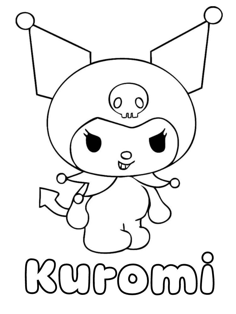 Dibujos para colorear e imprimir Kuromi