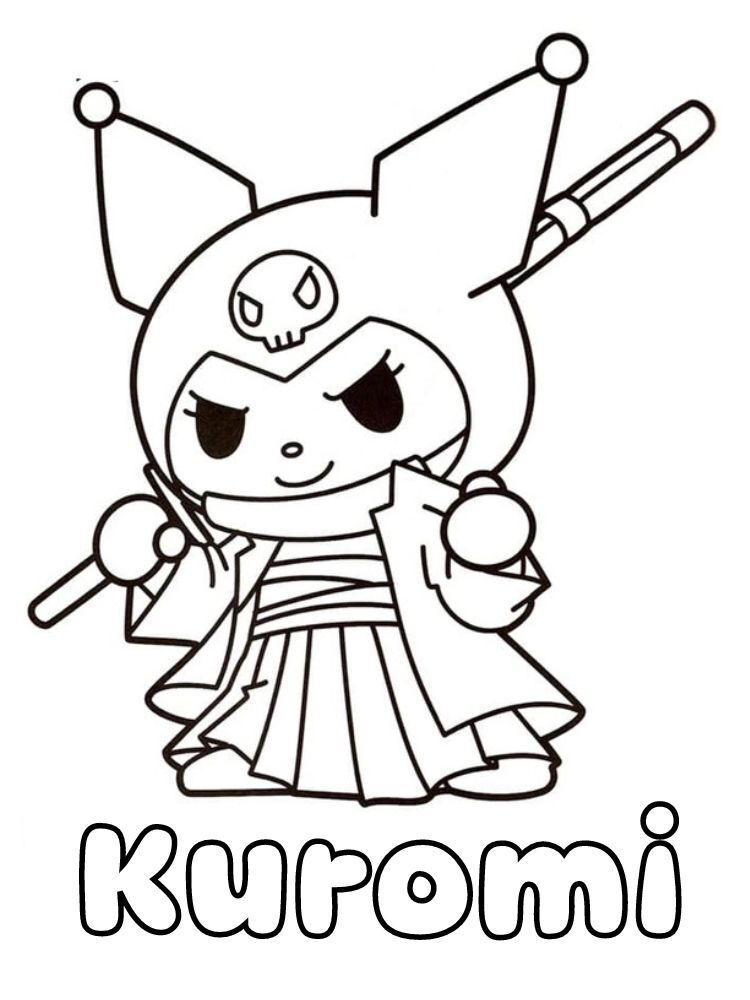 Dibujos para colorear e imprimir Kuromi