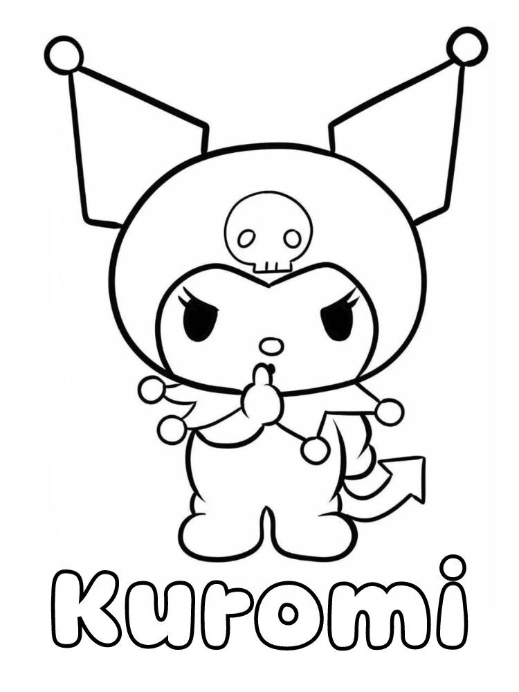 Dibujos para colorear e imprimir Kuromi