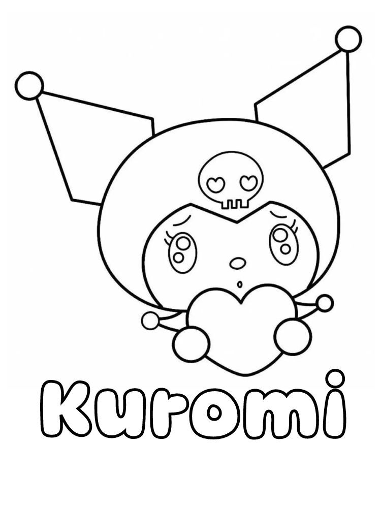 Dibujos para colorear e imprimir Kuromi