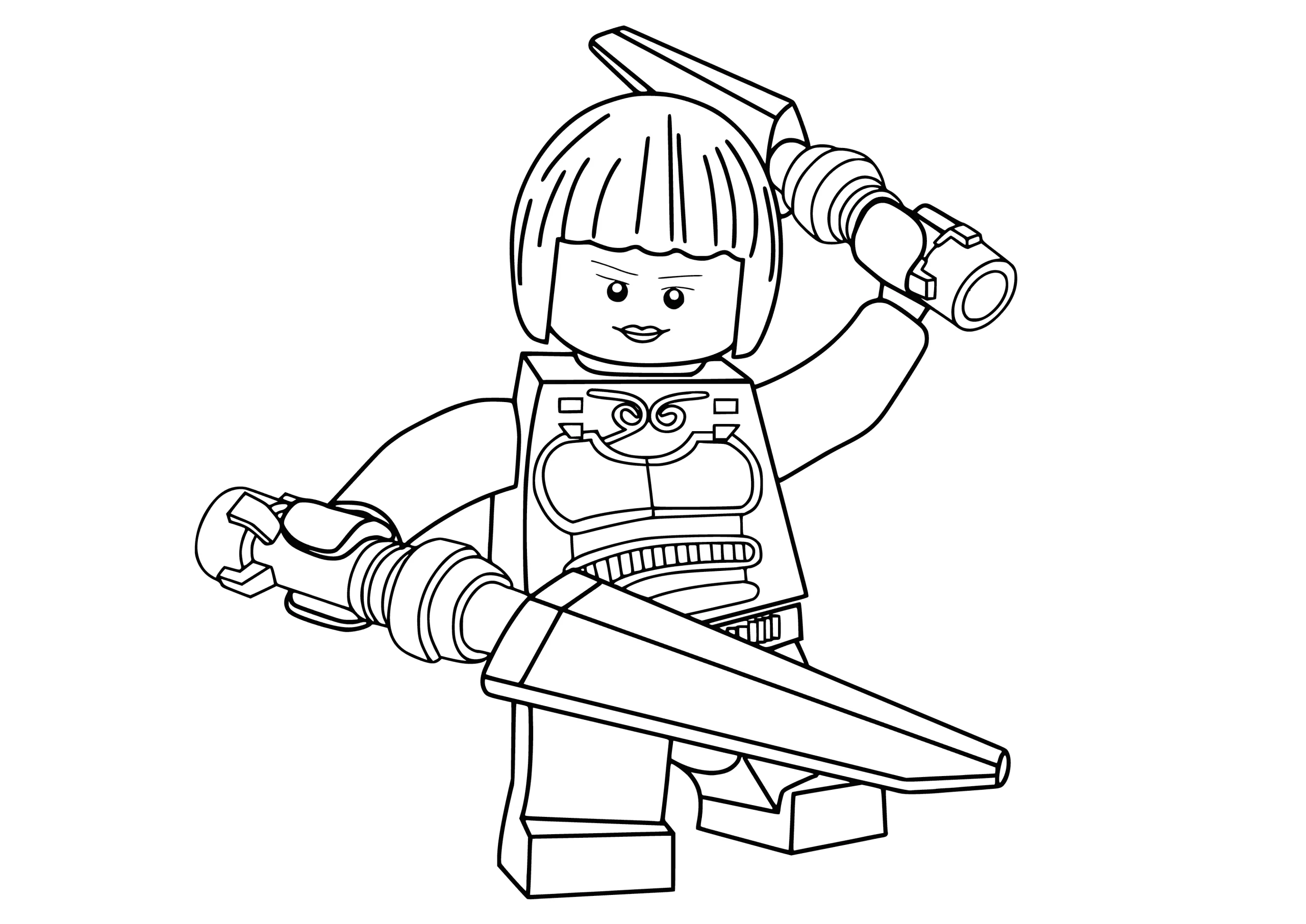 Dibujos para colorear e imprimir Lego