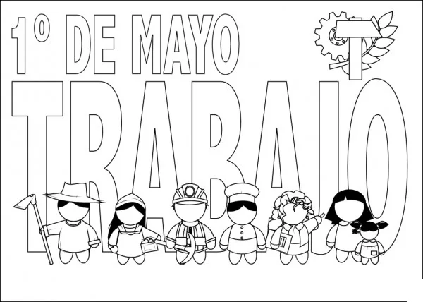 Dibujos para colorear e imprimir Labor Day