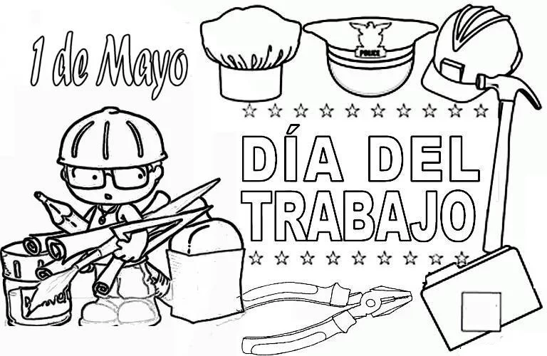 Dibujos para colorear e imprimir Labor Day