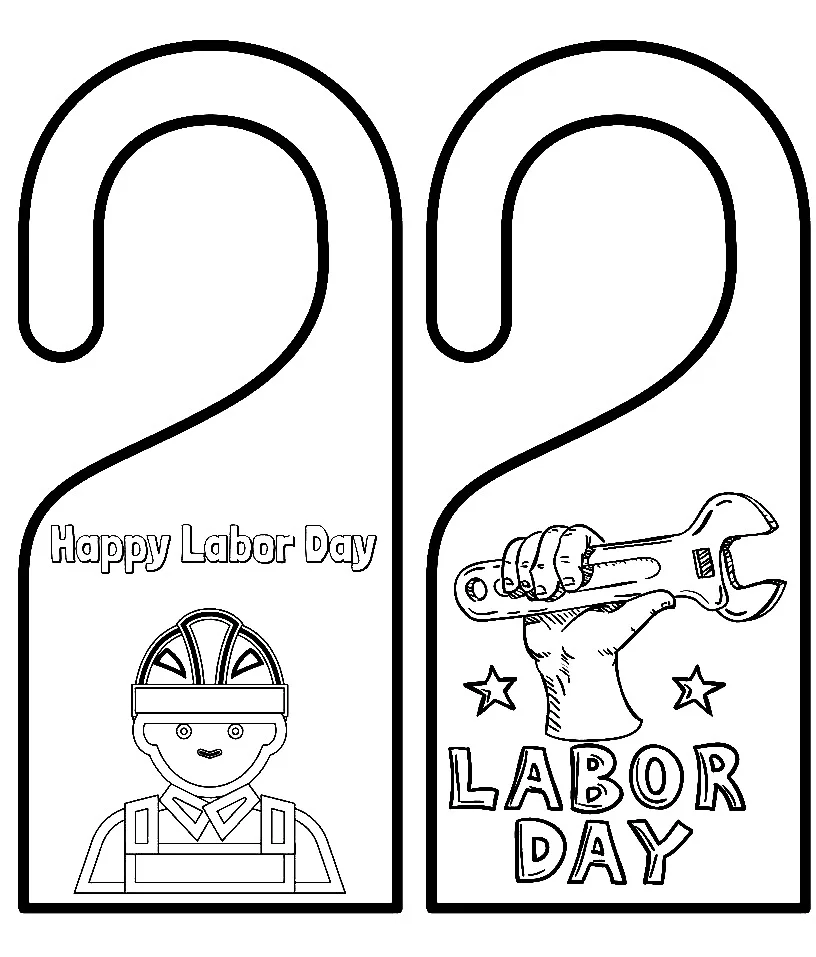 Dibujos para colorear e imprimir Labor Day