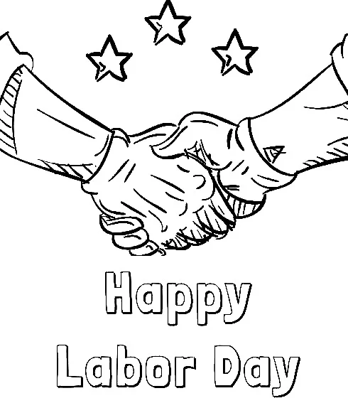 Dibujos para colorear e imprimir Labor Day