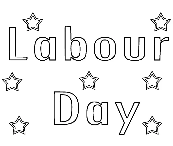 Dibujos para colorear e imprimir Labor Day