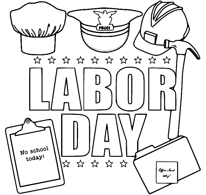 Labor Day coloring pages 28