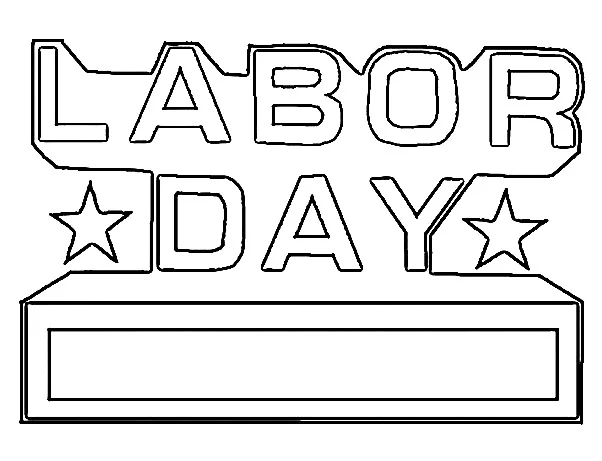 Dibujos para colorear e imprimir Labor Day