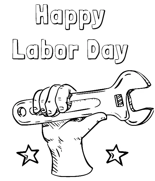 Dibujos para colorear e imprimir Labor Day