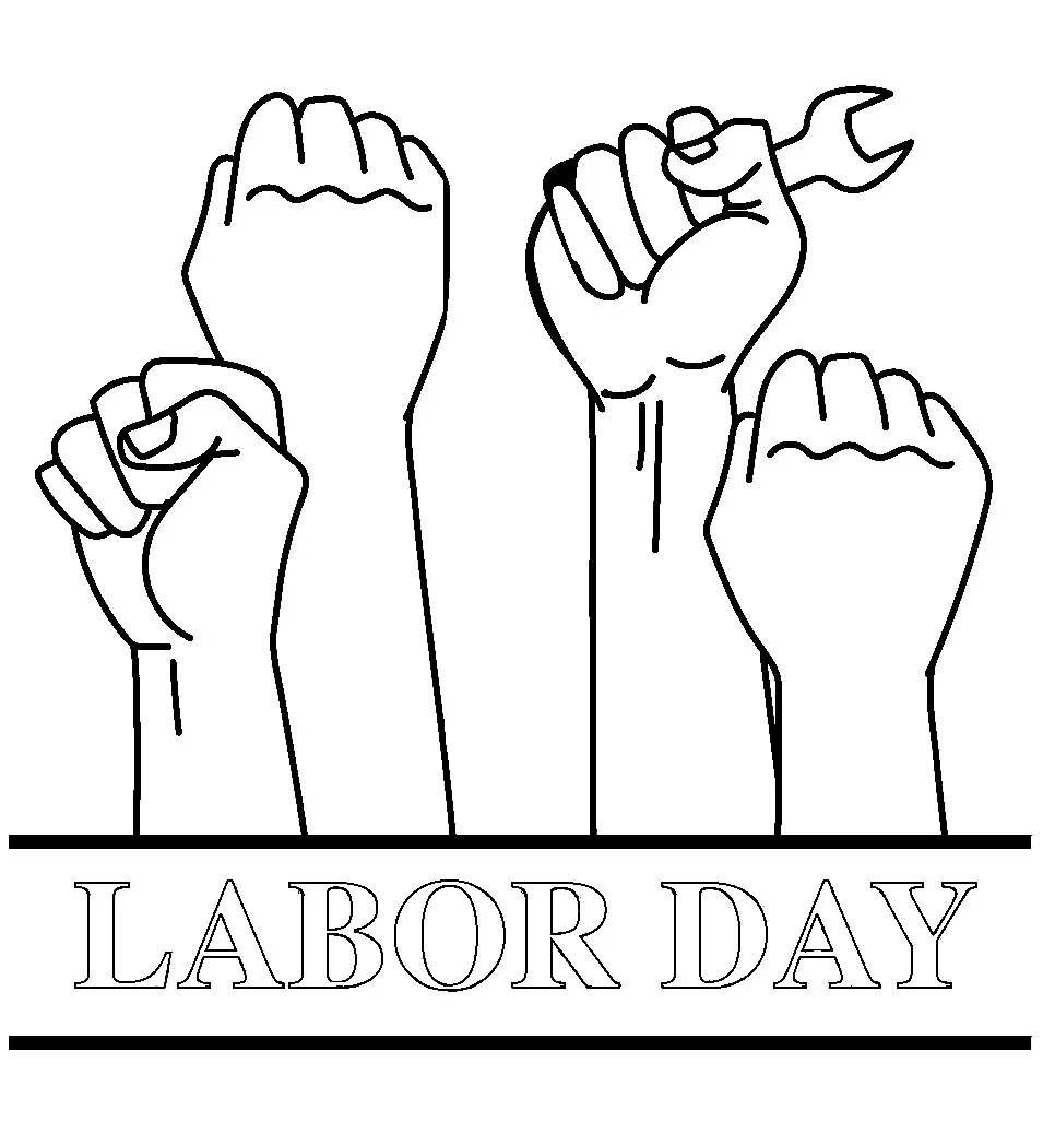 Dibujos para colorear e imprimir Labor Day