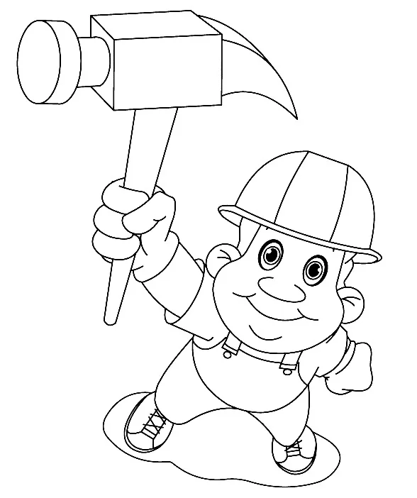 Dibujos para colorear e imprimir Labor Day