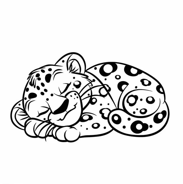 Dibujos para colorear e imprimir Leopard