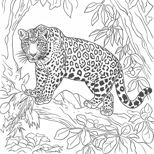 Dibujos para colorear e imprimir Leopard