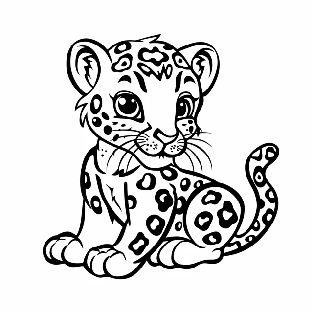 Dibujos para colorear e imprimir Leopard