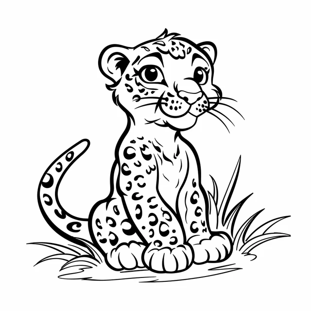 Dibujos para colorear e imprimir Leopard